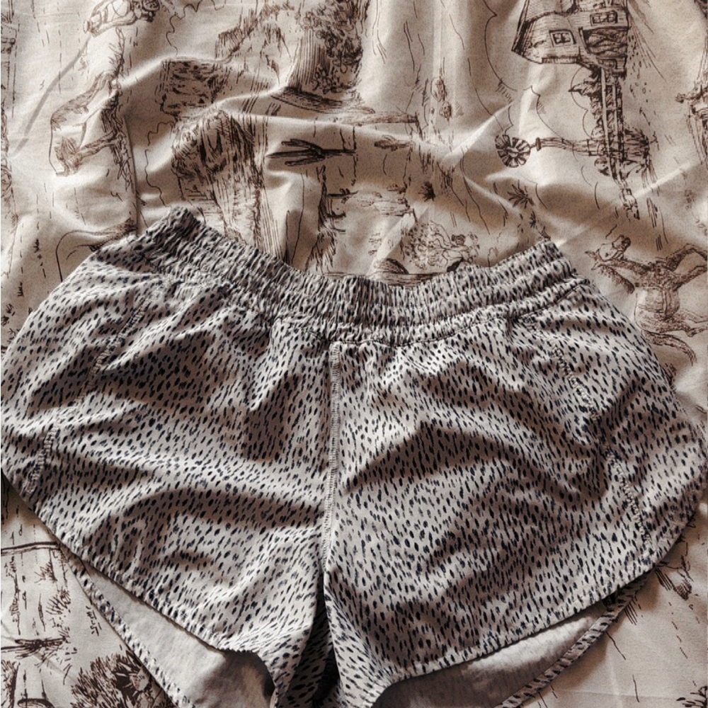 lululemon athletica Black and Gray Athletic Shorts